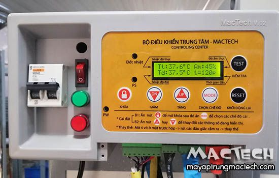 Hướng dẫn đo nhiệt độ trong máy ấp trứng Mactech bằng nhiệt kế y tế