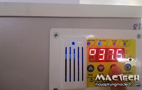 Hướng dẫn cài đặt nhiệt độ trên máy ấp trứng Mactech
