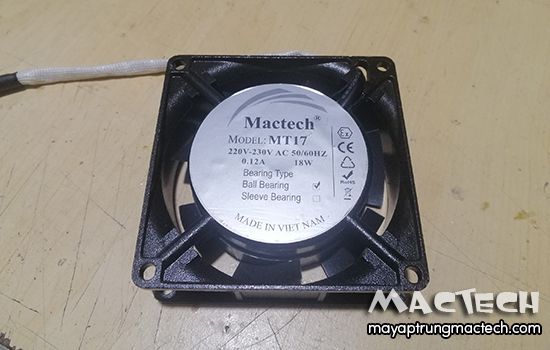 Quạt gió máy ấp Mactech không hoạt động